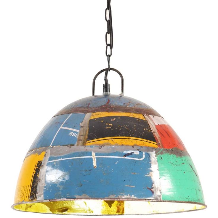 Teollistyylinen riippuvalaisin 25w monivärinen 41 cm e27_1