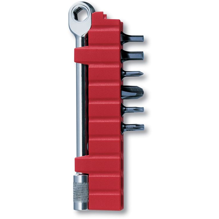 Teräsetti  räikkävarsi Victorinox 6 ruuvauskärkeä