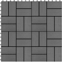 Terassilaatat puumuovikomposiitti 30x30 cm 1m² harmaa  11 kpl