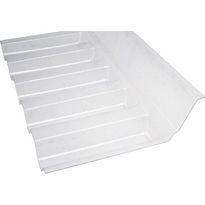 Valokatteen yläliitosprofiili Keraplast PC trapetsi, 1270x150x50mm, kirkas