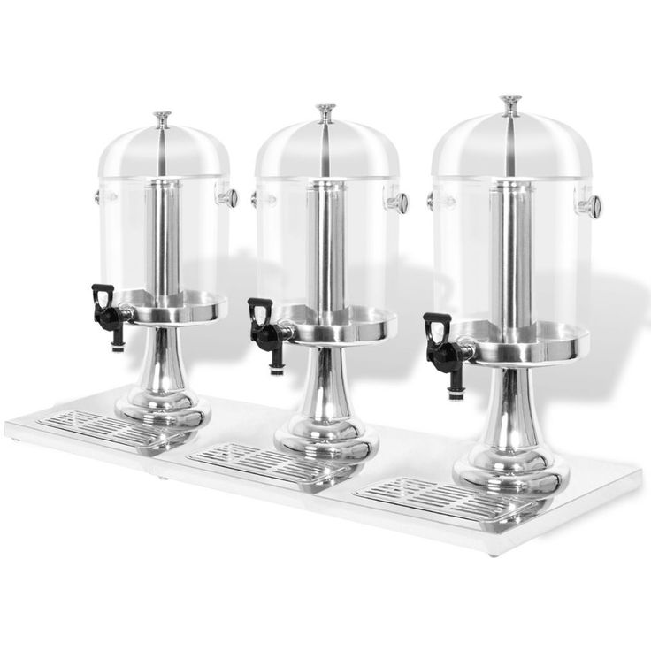 Tripla mehuannostelija ruostumaton teräs 3 x 8 l_1