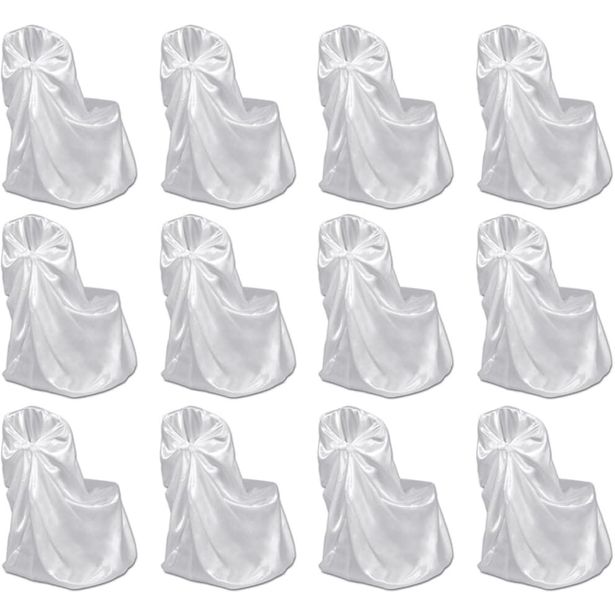 Tuolinpäällinen hääjuhliin valkoinen 12 kpl_1