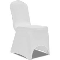Tuolinpäälliset stretch valkoinen 50 kpl