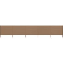 Tuulensuojakangas 5 paneelilla 600x120 cm ruskeanharmaa