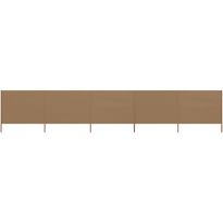 Tuulensuojakangas 5 paneelilla 600x160 cm ruskeanharmaa