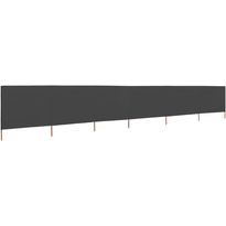 Tuulensuojakangas 6 paneelilla 800 x 80 cm harmaa