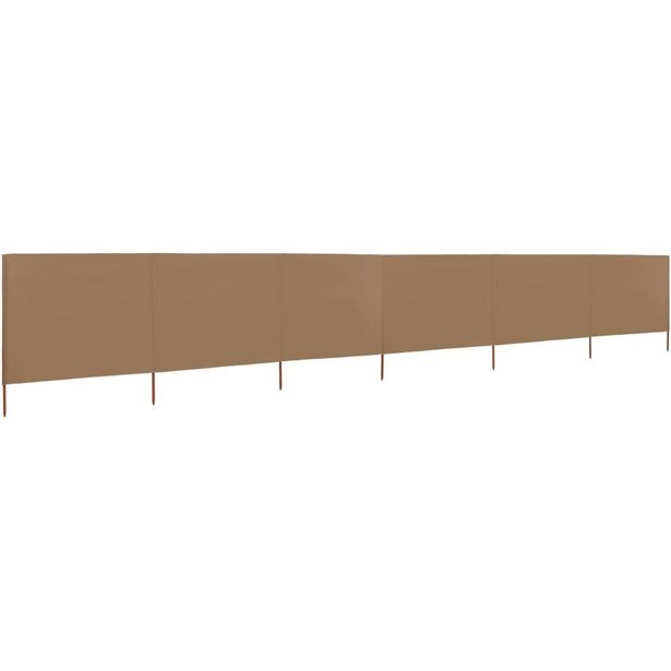 Tuulensuojakangas 6 paneelilla 800 x 80 cm ruskeanharmaa_1