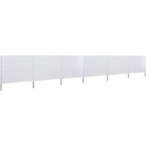Tuulensuojakangas 6 paneelilla 800 x 80 cm valkoinen