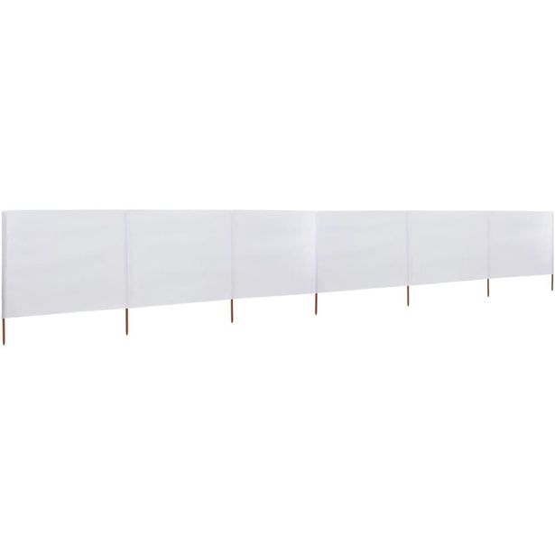 Tuulensuojakangas 6 paneelilla 800 x 80 cm valkoinen_1