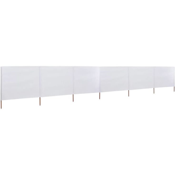 Tuulensuojakangas 6 paneelilla 800 x 80 cm valkoinen_1