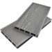Terassilauta Cent 3D, 25x146x3900mm, puukomposiitti, Grey Ulkokalla