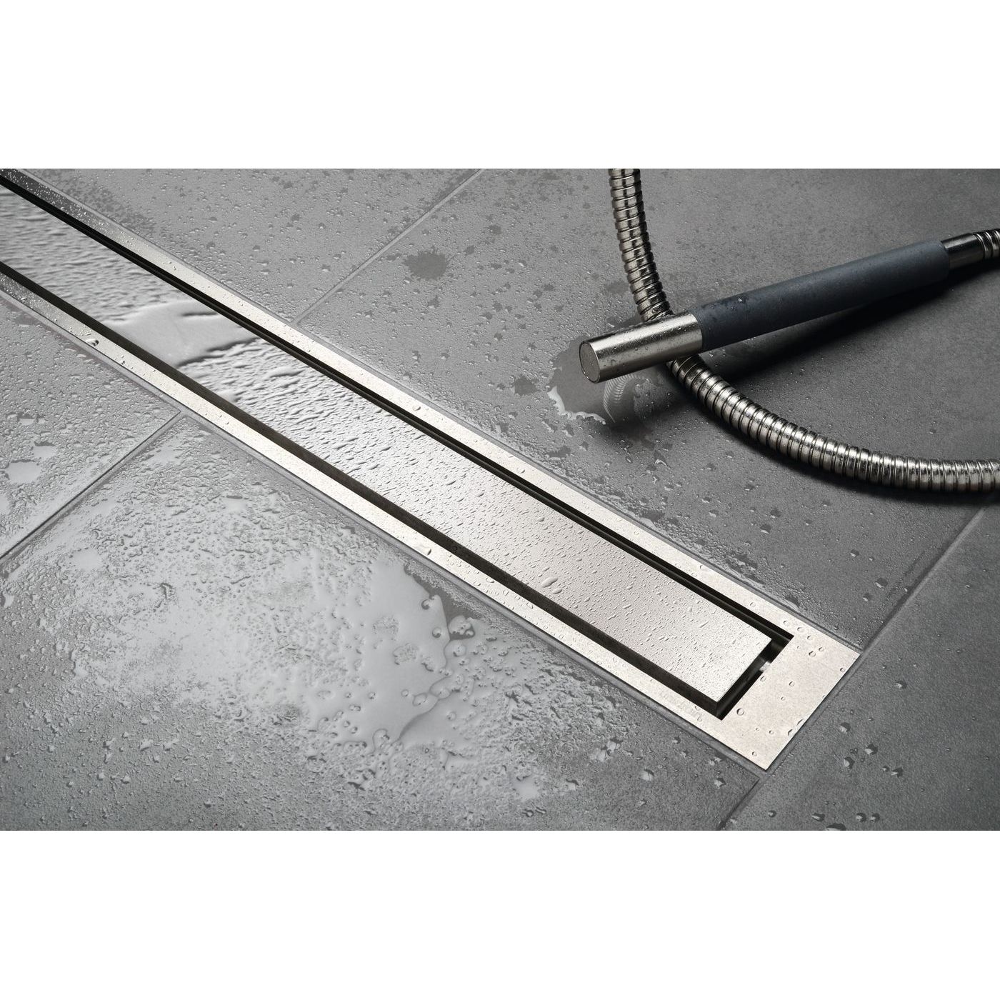 Linjalattiakaivon kehys Unidrain HighLine 3910, vapaasti lattialle asennettava, rst, 1000/25mm