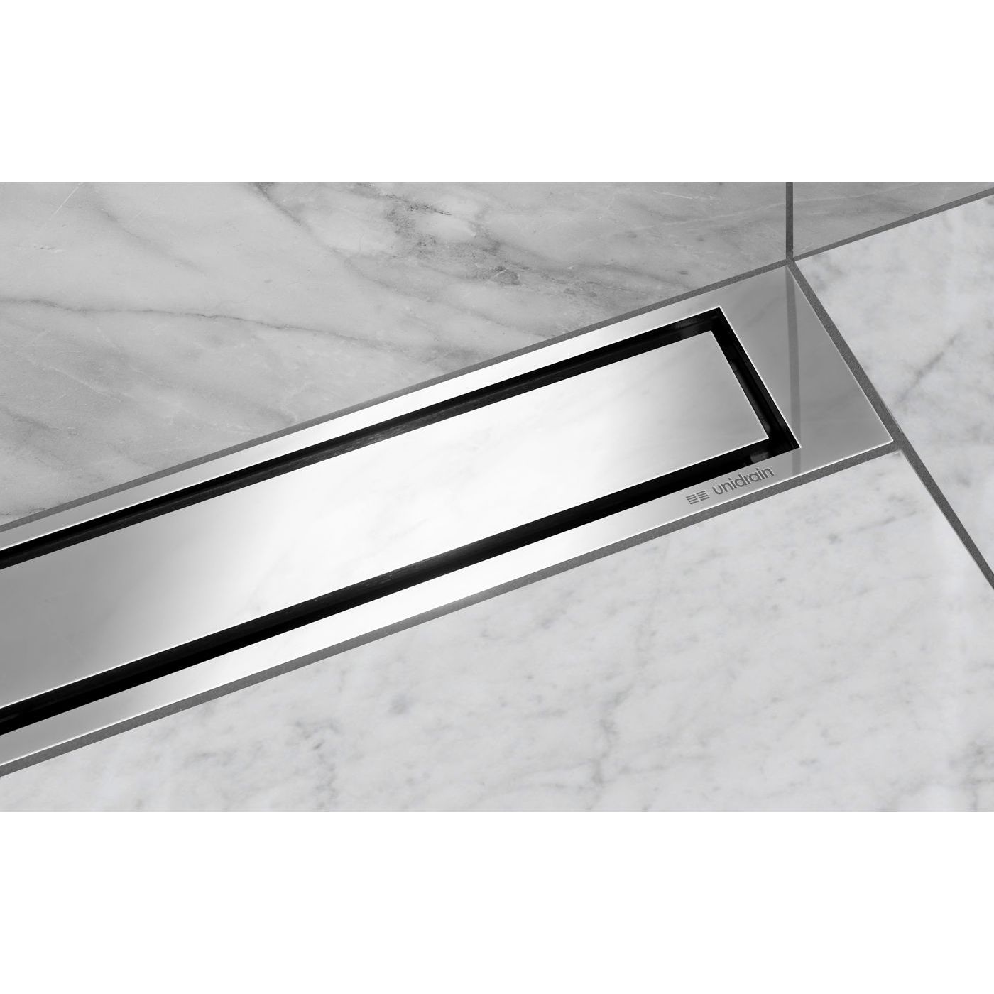 Linjalattiakaivon kansi Unidrain HighLine Colour panel 1920, kiillotettu teräs, 1000mm