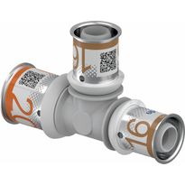 Puristus-T-haara Uponor S-Press Plus, PPSU, 20-16-16mm