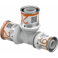 Puristus-T-haara Uponor S-Press Plus, PPSU, 20-20-16mm