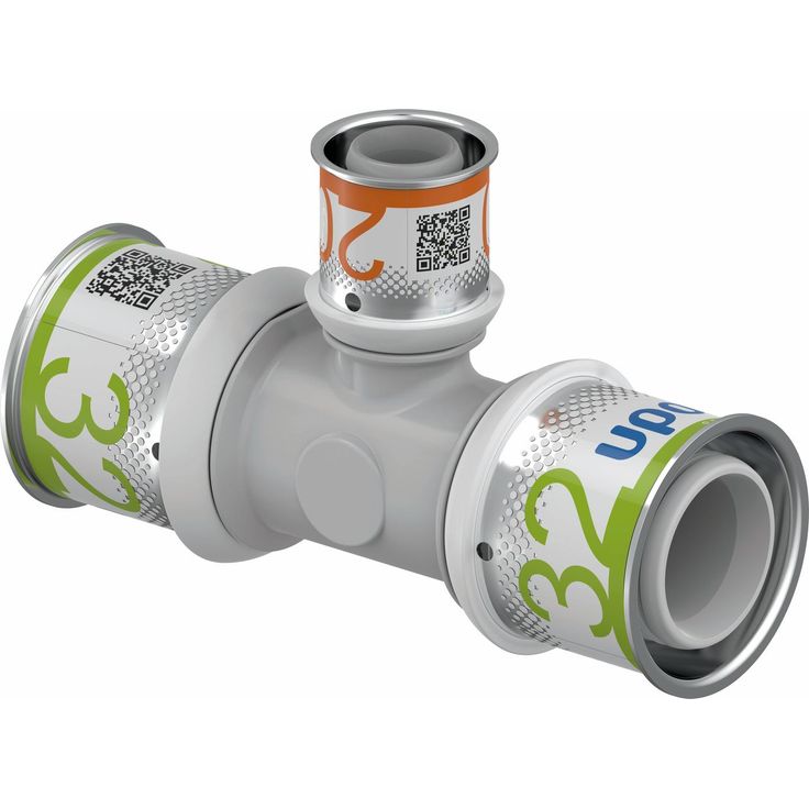 Puristus-T-haara Uponor S-Press Plus, PPSU, 32-20-32mm