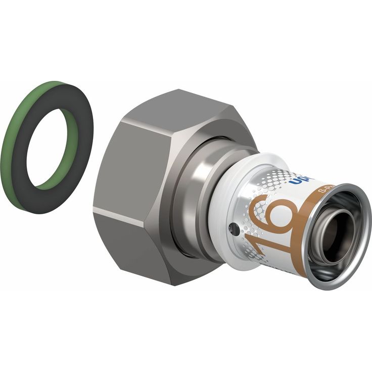 Puristusliitin Uponor S-Press Plus 16-G3/4"SN pyörivällä mutterilla
