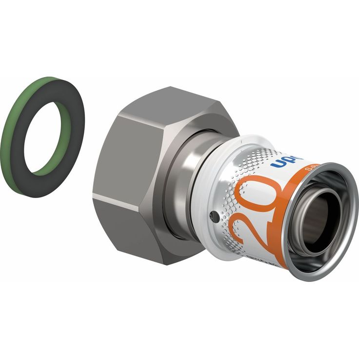 Puristusliitin Uponor S-Press Plus 20-G3/4"SN pyörivällä mutterilla