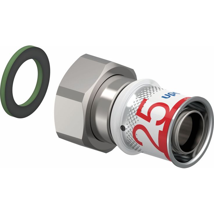 Puristusliitin Uponor S-Press Plus 25-G1"SN pyörivällä mutterilla