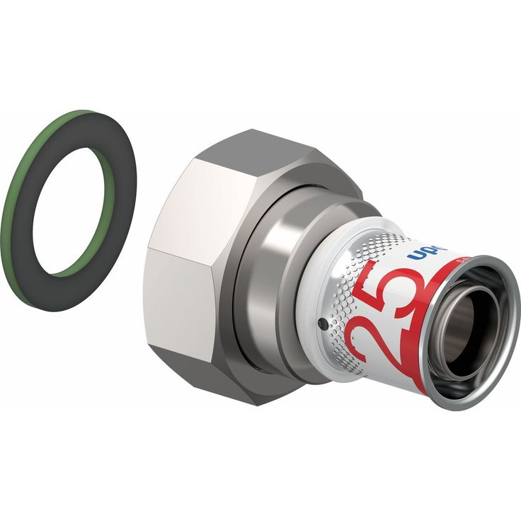 Puristusliitin Uponor S-Press Plus 25-G1 1/4"SN pyörivällä mutterilla