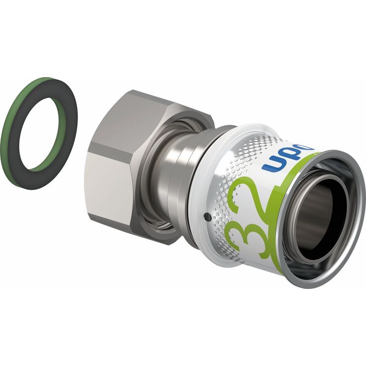 Puristusliitin Uponor S-Press Plus 32-G1"SN pyörivällä mutterilla