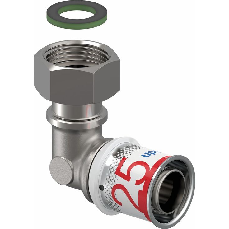 Puristuskulma Uponor S-Press Plus 25-G3/4"SN pyörivällä mutterilla