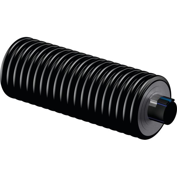 Kylmävesiputki Uponor Ecoflex Supra PLUS, kaksi kaapelia, 63x5.8/175mm, 2x10W/m