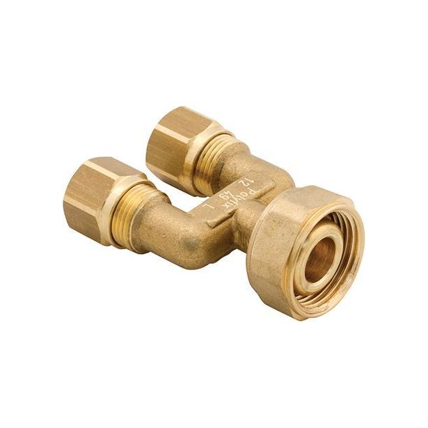Haaraliitin Uponor Minitec, Y-haara, 2x9,9-3/4" euro