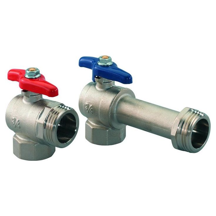 Sulkuventtiilipari Uponor Vario, G1-G1, kulma