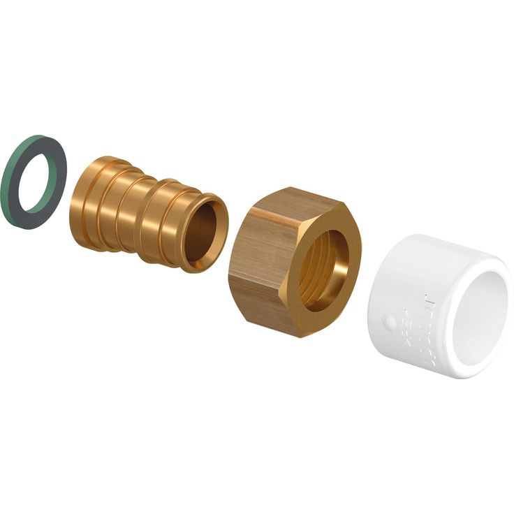 Suoraliitin Uponor Q&E, pyörivä mutteri, NKB DR 22-3/4