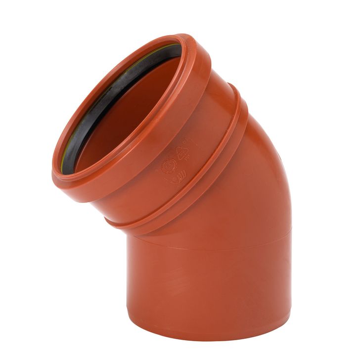 Maaviemärin kulmayhde PVC 200x45°