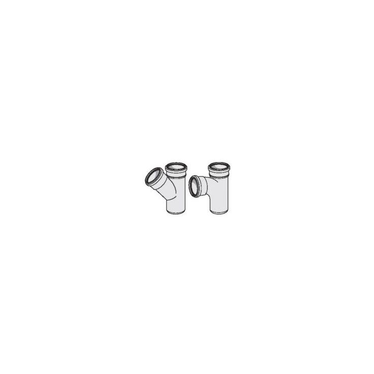Viemärin haarayhde 75x75x45, harmaa