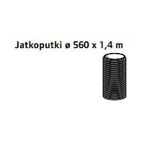 Jatkoputki Ø 560 x 1,4 m maapuhdistamo