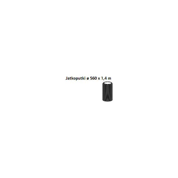 Jatkoputki Ø 560 x 1,4 m maapuhdistamo