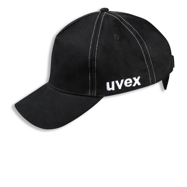 Suojalippalakki Uvex U-Cap Sport, pitkä lippa, musta, 60–63 cm