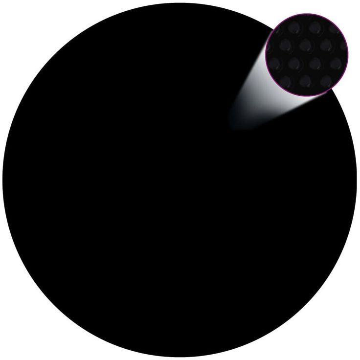 Uima-altaan suoja musta 300 cm pe_1
