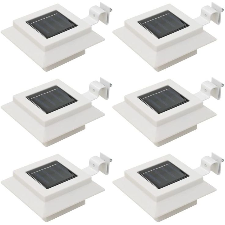 Ulkoaurinkokennovalaisin 6 kpl led neliö 12cm valkoinen_1