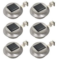 Ulkoaurinkokennovalaisin 6 kpl led pyöreä 12cm valkoinen