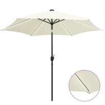 Ulkoaurinkovarjo led-valot alumiinitanko 300 cm