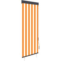 Ulkorullaverho 60x250 cm valkoinen ja oranssi
