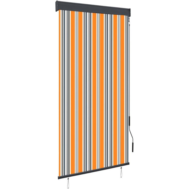 Ulkorullaverho 80x250 cm keltainen ja sininen_1