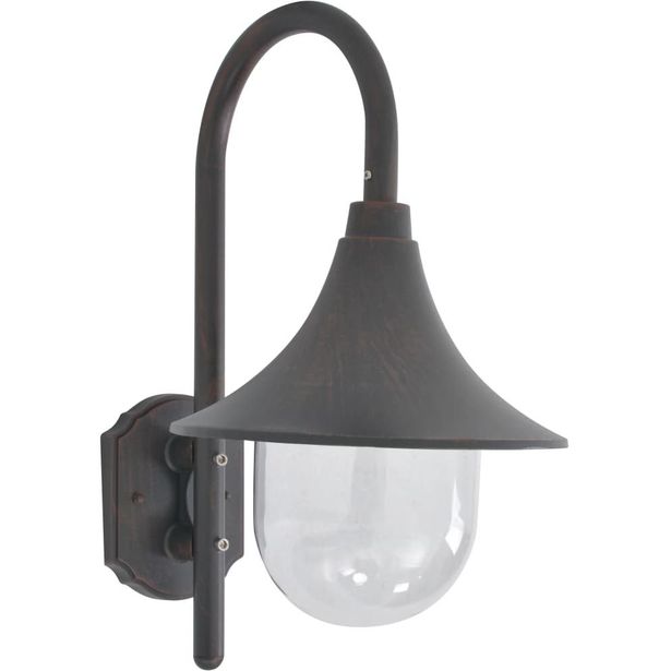 Ulkoseinävalaisin e27 42 cm alumiini pronssi_1