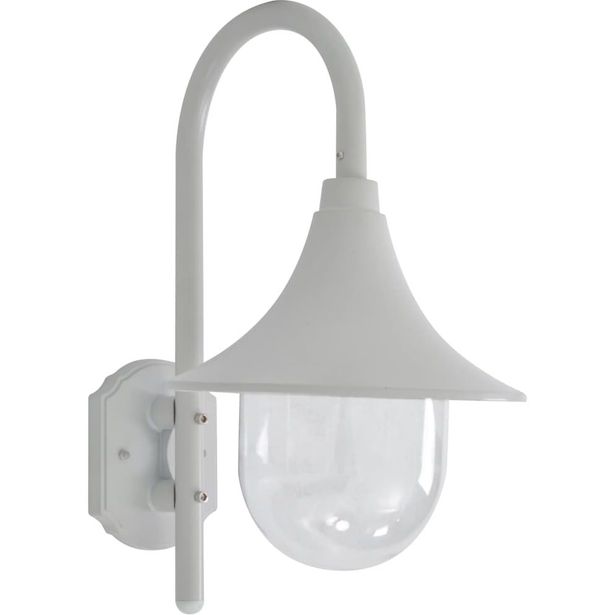 Ulkoseinävalaisin e27 42 cm alumiini valkoinen_1
