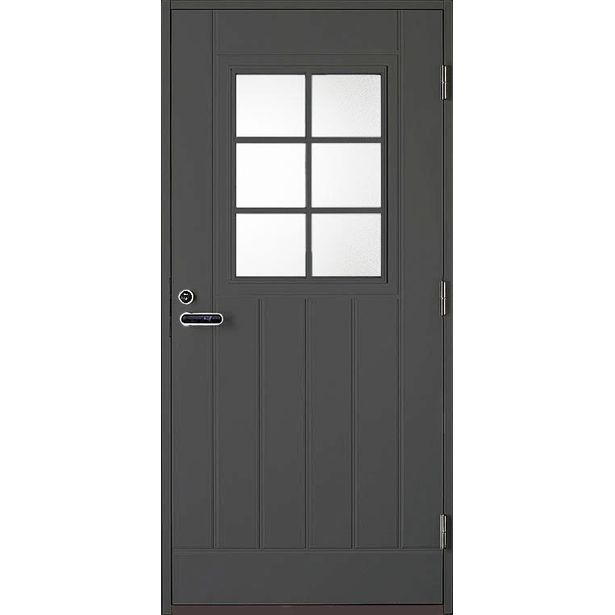 Ulko-ovi Aarni Valo Plus 9-10x21 RR23 karmi 115 mm tumman harmaa
