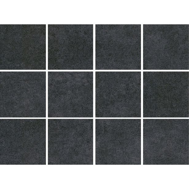 Lattialaatta Bien Arcides Anthracite, himmeä, verkolla, 100x100mm