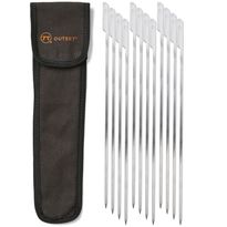 Litteä grillivarras Outset (paddle skewers), 12 kpl kotelolla