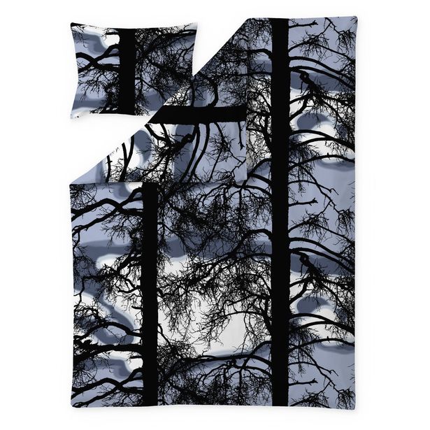 Pussilakanasetti Vallila Kelohonka, 150x210cm, sininen