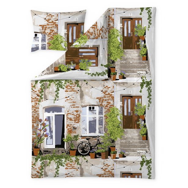 Pussilakanasetti Vallila Sisäpiha, 150x210cm, laventeli