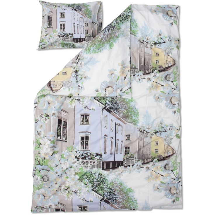 Pussilakanasetti Vallila Kotikulmat, 150x210cm, sininen