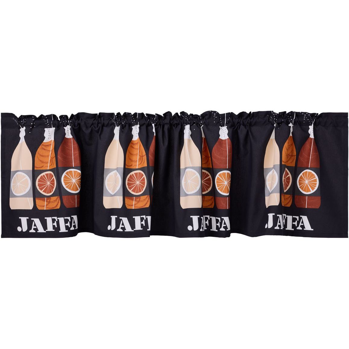 Verhokappa Vallila Jaffa, 60x250cm, harmaa/oranssi